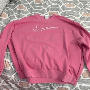 Nike Women's Fuchsia Crewneck Sweatshirt